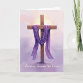 Christian Lent Reflection Journey Toward the Cross カード (正面)
