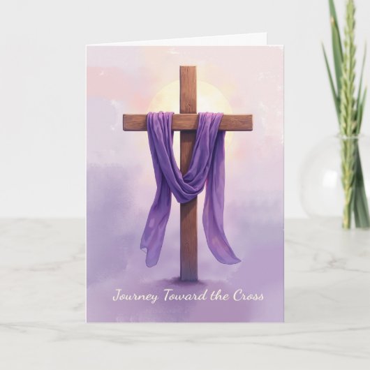 Christian Lent Reflection Journey Toward the Cross カード (正面)