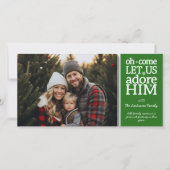 Christian - Let Us Adore Him - Photo Christmtas シーズンカード (正面)