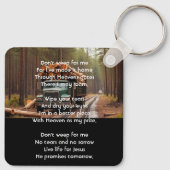 Christian Log Truck Driver  Memorial Keepsake  キーホルダー (裏面)