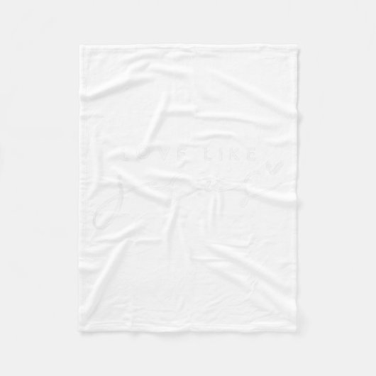 Christian Love Like Jesus Merry Christmas Womens G フリースブランケット (正面)