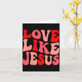 Christian Love Like Jesus Valentine Small  カード (黄色い花)