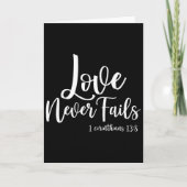 Christian Love Never Fails Corinthian 138 Happy Va カード (正面)
