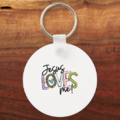 Christian Love Quote Gift For New Believers Jesus キーホルダー (正面)