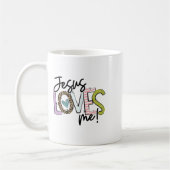 Christian Love Quote Gift For New Believers Jesus  コーヒーマグカップ (左)