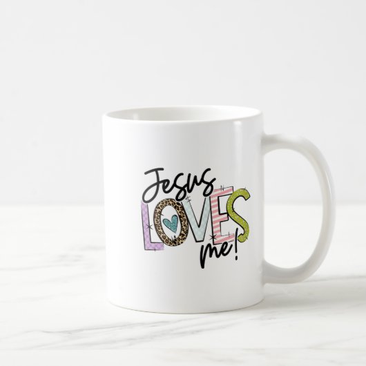 Christian Love Quote Gift For New Believers Jesus  コーヒーマグカップ (右)