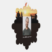 Christian Memorial Father Son Fishing Fisherman  オーナメントカード (右)