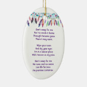 Christian Memorial Feathers Boho Tribal Native セラミックオーナメント (右)