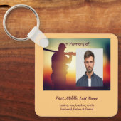 Christian Memorial Hunter Hunting Stag Deer キーホルダー (正面)