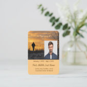 Christian Memorial  Hunter Hunting Stalking Game  名刺 (スタンド正面)