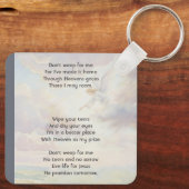 Christian Memorial Keepsake Angel Reaching  キーホルダー (裏面)