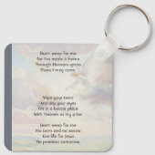 Christian Memorial Keepsake Angel Reaching  キーホルダー (裏面)