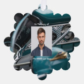 Christian Memorial Keepsake Antique Cars Auto オーナメントカード (正面)