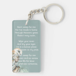 Christian Memorial Keepsake Barn Owl Bird キーホルダー