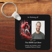 Christian Memorial Keepsake Baseball Softball キーホルダー (正面)