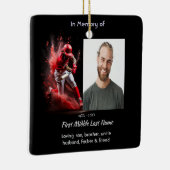 Christian Memorial Keepsake Baseball Softball セラミックオーナメント (右)