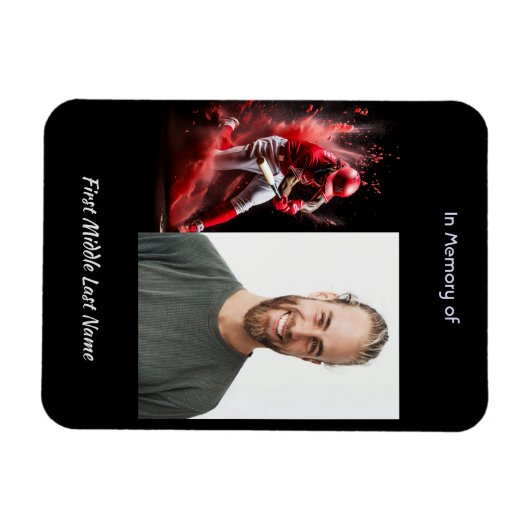 Christian Memorial Keepsake Baseball Softball  マグネット (横)