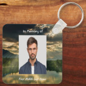Christian Memorial Keepsake Beautiful Lake Beach キーホルダー (裏面)