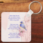 Christian Memorial Keepsake Bluebird Garden キーホルダー (裏面)