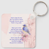 Christian Memorial Keepsake Bluebird Garden キーホルダー (裏面)