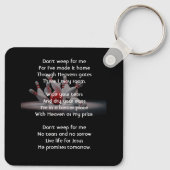 Christian Memorial Keepsake Bowling Bowler キーホルダー (裏面)