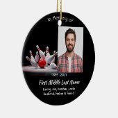 Christian Memorial Keepsake Bowling Bowler セラミックオーナメント (右)