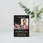 Christian Memorial Keepsake Bowling Bowler 名刺 (スタンド正面)