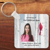 Christian Memorial Keepsake Cardinal Bird キーホルダー (正面)