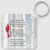 Christian Memorial Keepsake Cardinal Bird キーホルダー (裏面)