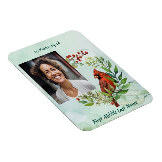 Christian Memorial Keepsake Cardinal Bird マグネット (右側)