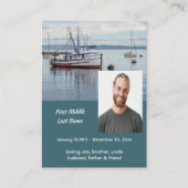 Christian Memorial Keepsake Commercial Fisherman コーリングカード (正面)