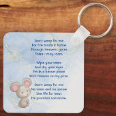 Christian Memorial Keepsake Cute Little Mouse キーホルダー (裏面)