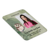 Christian Memorial Keepsake Cute Owl Bird マグネット (右側)