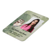 Christian Memorial Keepsake Cute Owl Bird マグネット (左側)