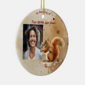 Christian Memorial Keepsake Cute Red Squirrel セラミックオーナメント (右)