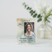 Christian Memorial Keepsake Dragonfly Business 名刺 (スタンド正面)