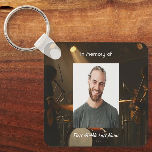 Christian Memorial Keepsake Drummer Drums Band  キーホルダー (正面)