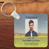 Christian Memorial Keepsake Farm Crop Prairie キーホルダー (正面)