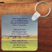 Christian Memorial Keepsake Farm Crop Prairie キーホルダー (裏面)