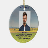 Christian Memorial Keepsake Farm Crop Prairie セラミックオーナメント (右)