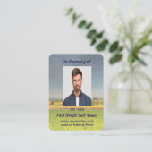 Christian Memorial Keepsake Farm Crop Prairie 名刺 (スタンド正面)