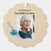 Christian Memorial Keepsake Feather Pen  オーナメントカード (正面)