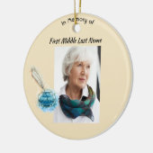 Christian Memorial Keepsake Feather Pen  セラミックオーナメント (左)