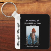 Christian Memorial Keepsake Feather Tribal Boho  キーホルダー (正面)