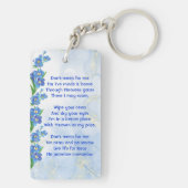 Christian Memorial Keepsake Forget me Not" Flowers キーホルダー (裏面)
