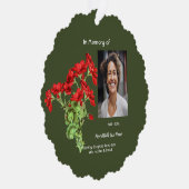 Christian Memorial Keepsake Geranium Flower オーナメントカード (右)