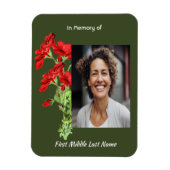 Christian Memorial Keepsake Geranium Flower マグネット (縦)