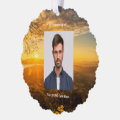 Christian Memorial Keepsake Golden Sunrise  オーナメントカード (左)