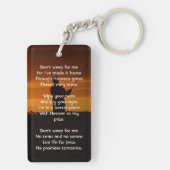 Christian Memorial Keepsake Golfer Golfing Golf キーホルダー (裏面)