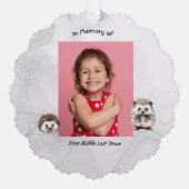 Christian Memorial Keepsake Hedgehog Children   オーナメントカード (正面)